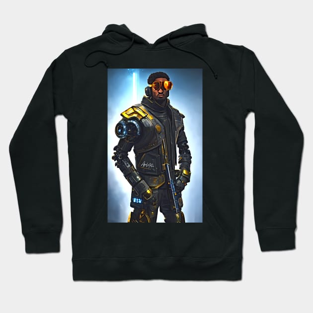 Hip Hop Bots - #12 Hoodie by AfroMatic